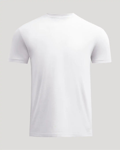 White Short Classic Crew Neck