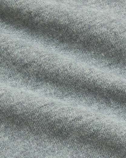 Boys' Heather Gray Classic Curved Hem Crew Neck
