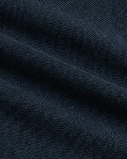 Boys' Navy Classic Curved Hem Crew Neck