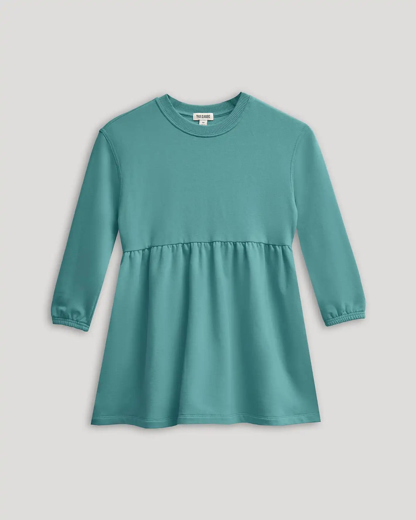 Girls Stormcloud Long Sleeve Fleece Dress