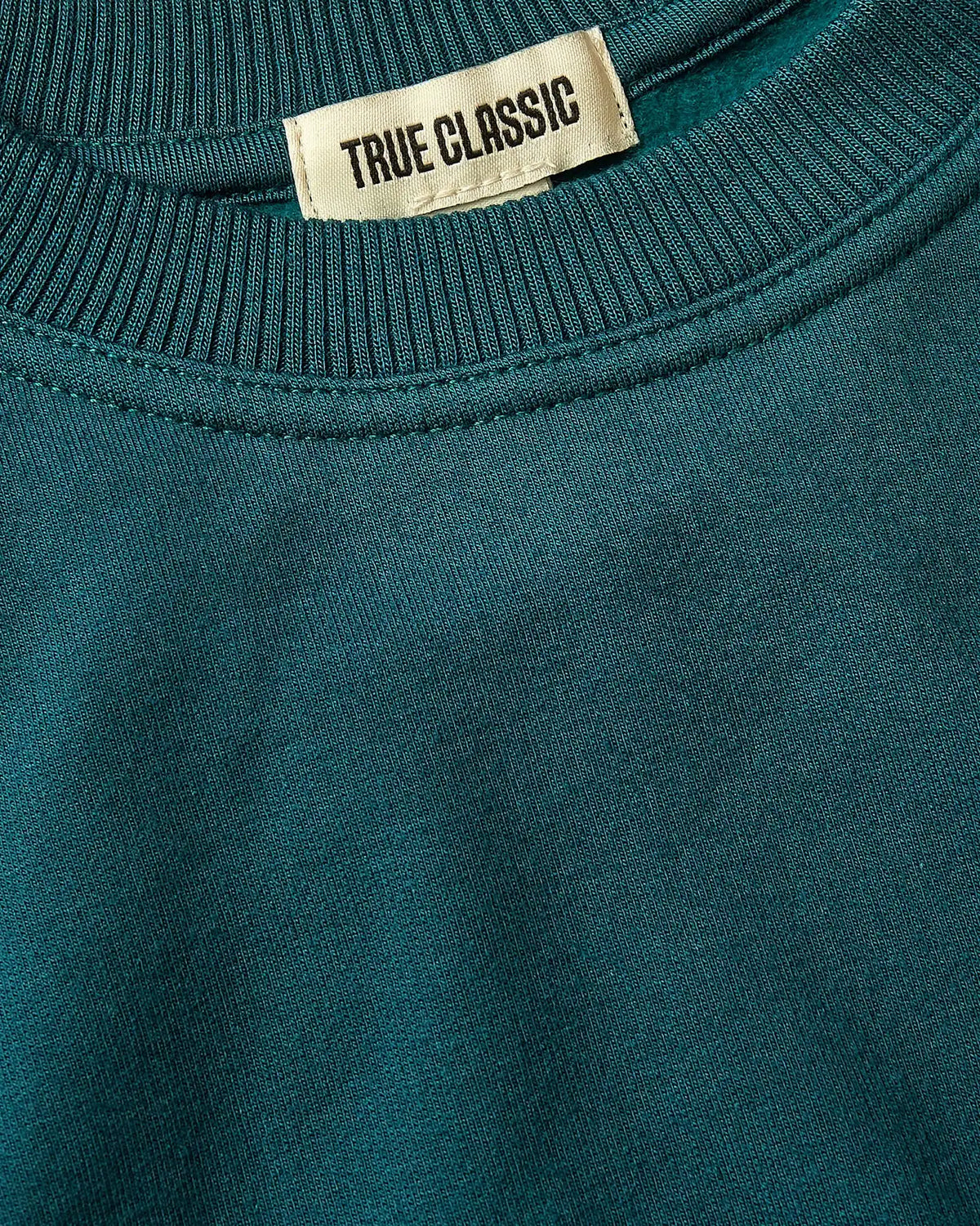 Girls Deep Emerald Slouch Pullover Crew