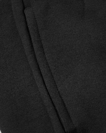 Girls Black Slouch Pullover Crew & Relaxed Jogger 2-Pack