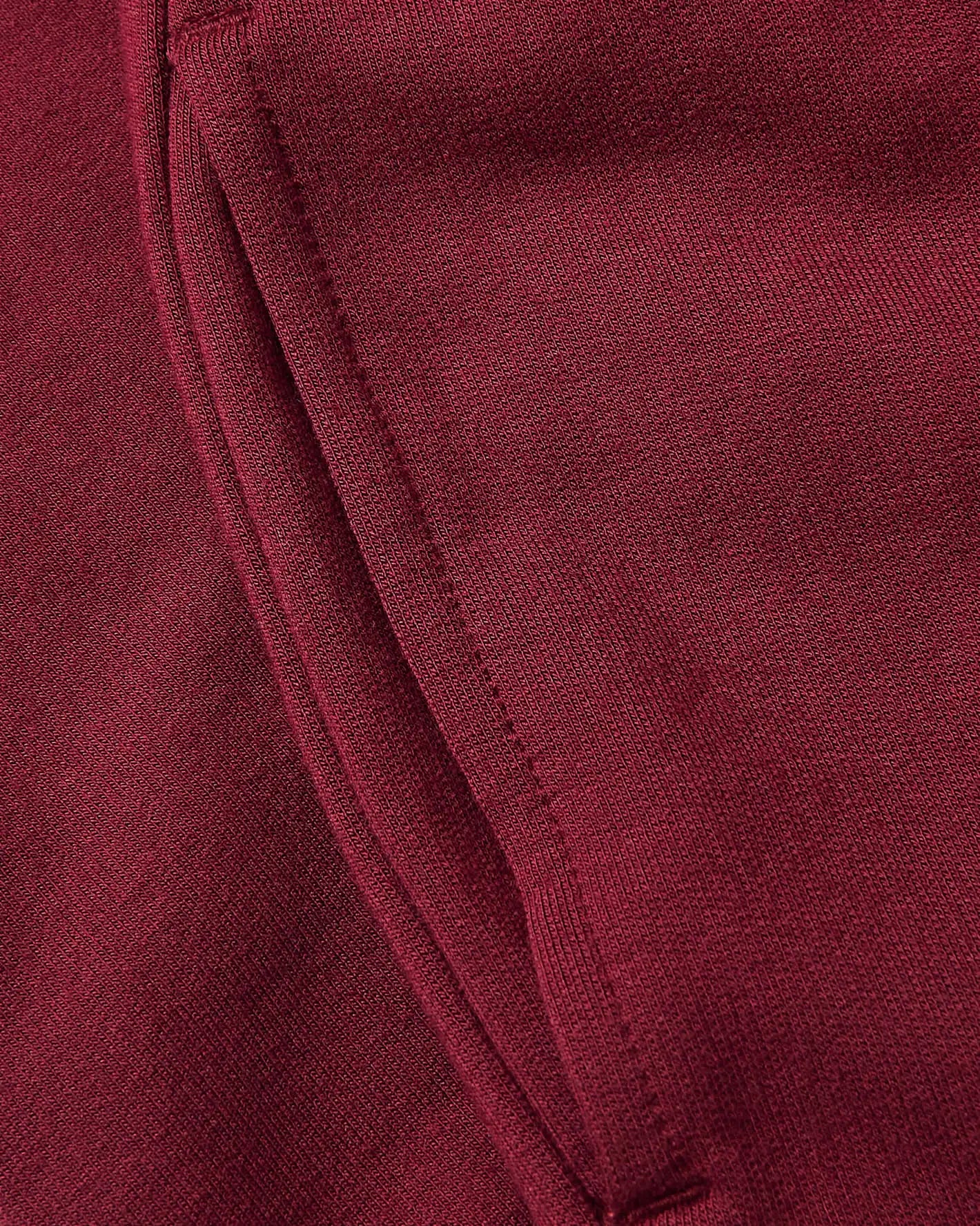 Girls Dark Maroon Cropped Zip Hoodie & Relaxed Joggers 2-Pack