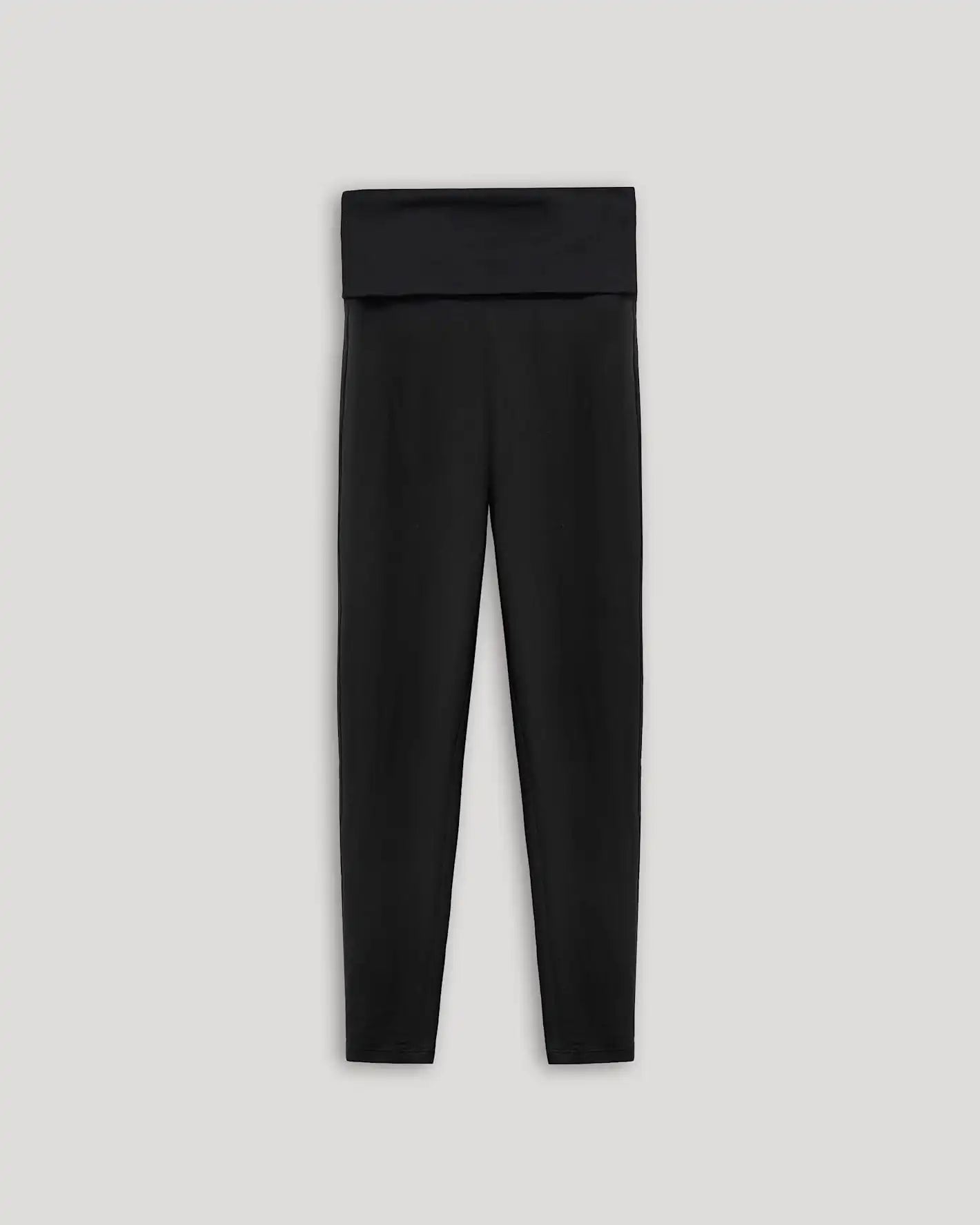 Girls Black Foldover Leggings