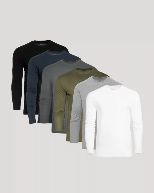 The Staple Classic Long Sleeve Crew 6-Pack