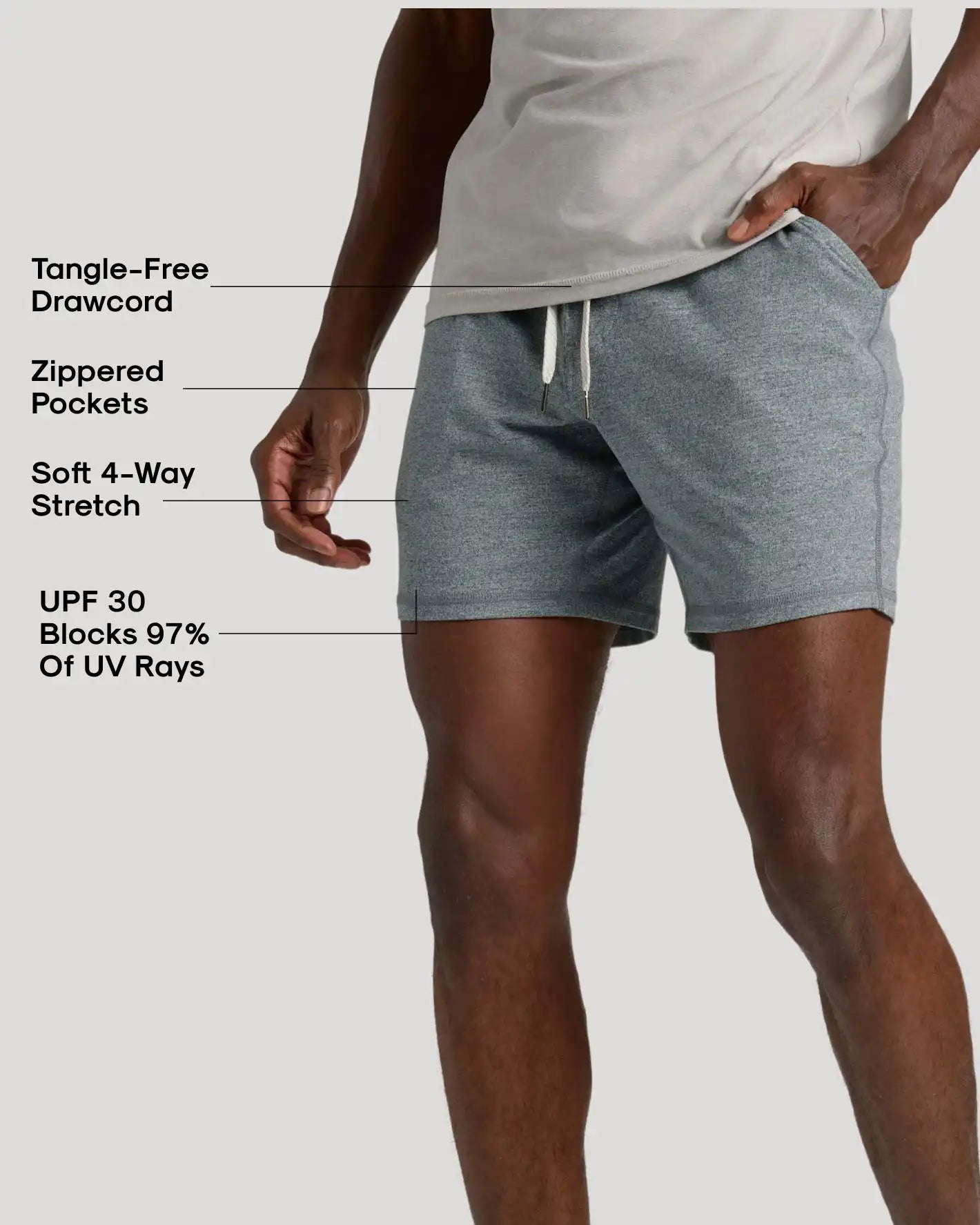 Heather Gray Active Comfort Shorts