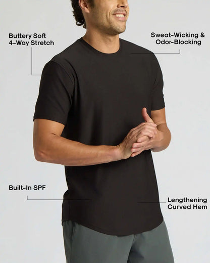 Active Curved Hem Crew 3-Pack