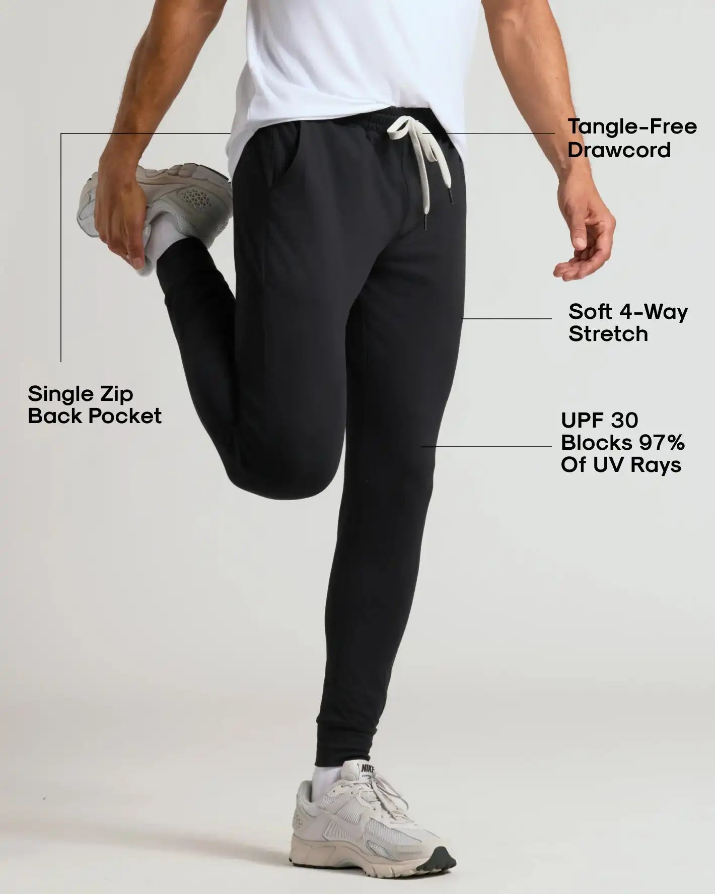 Black & Charcoal Heather Gray Active Training Joggers 2-Pack