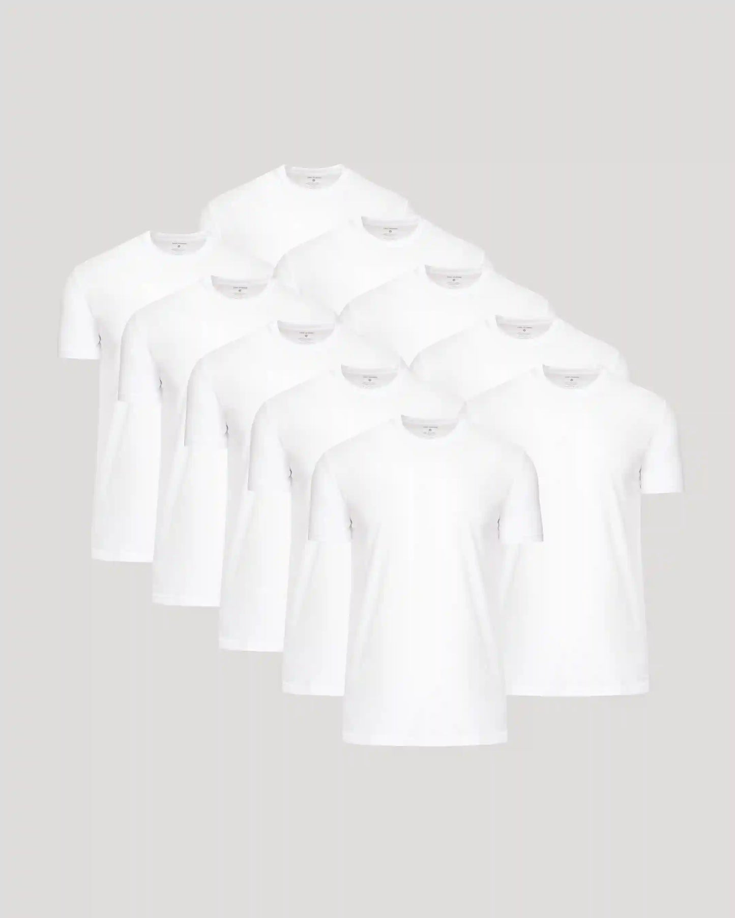 All White Tall Classic Crew 10-Pack