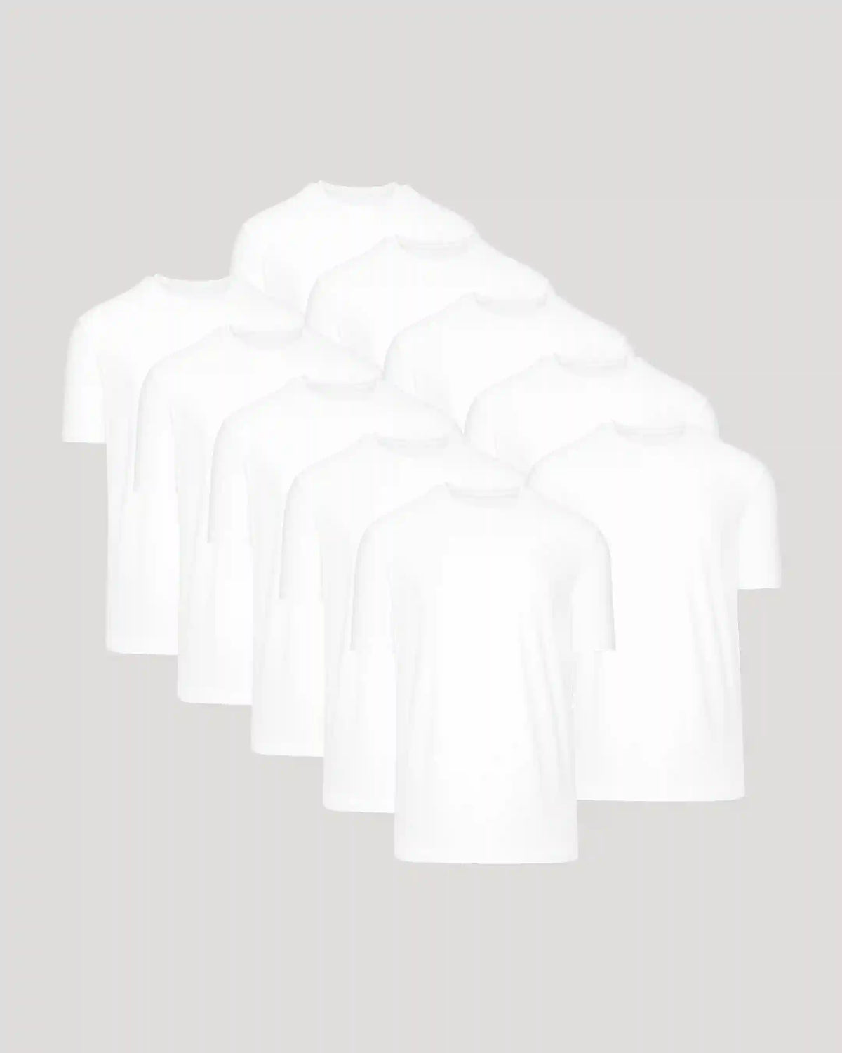 All White Active Crew 10-Pack