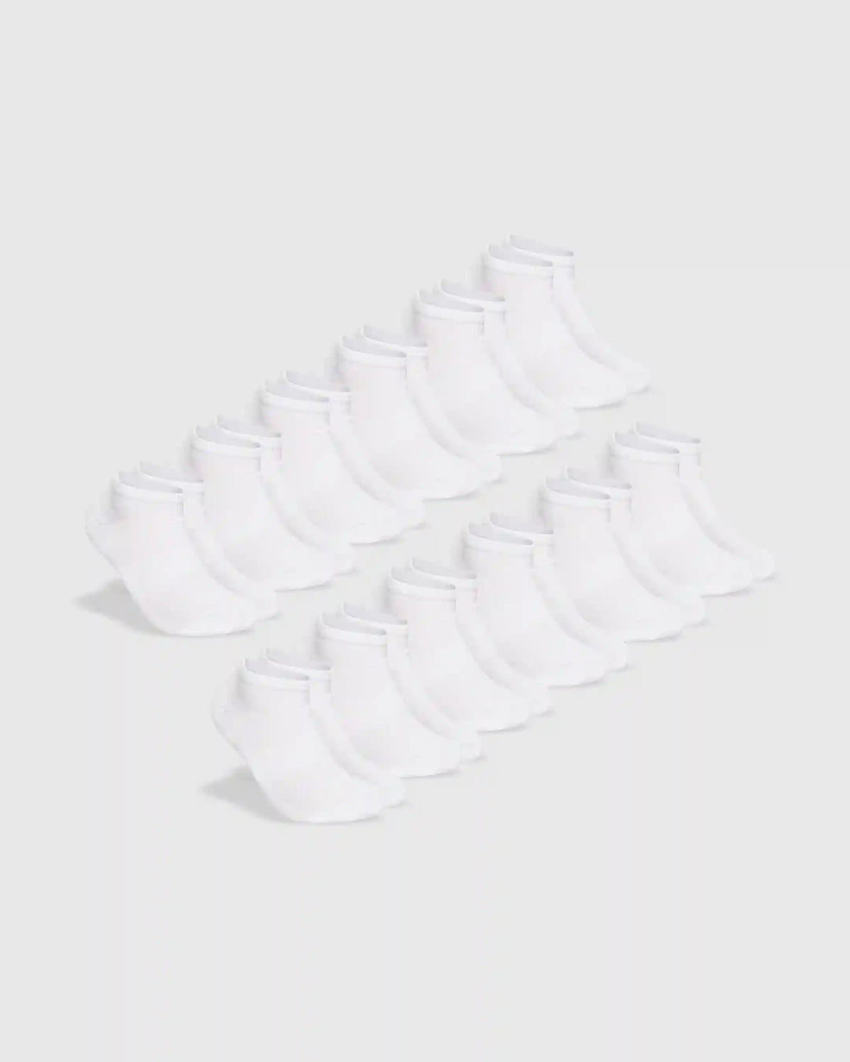 White Ankle Socks 12-Pack