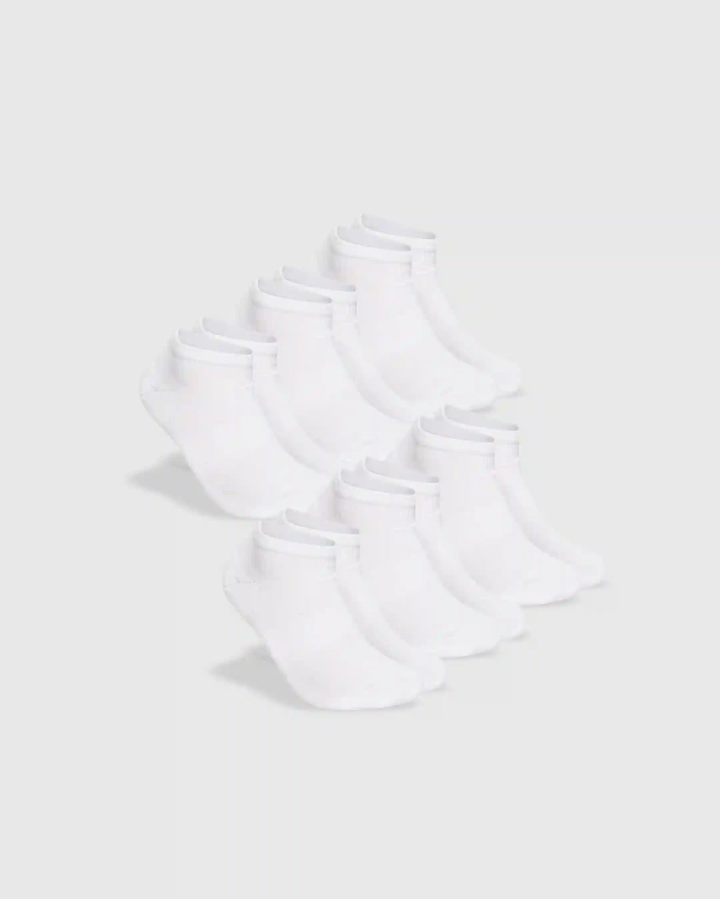 White Ankle Socks 6-Pack