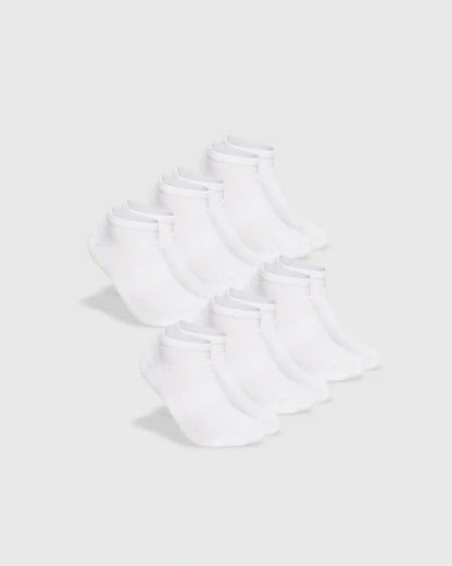 White Ankle Socks 6-Pack