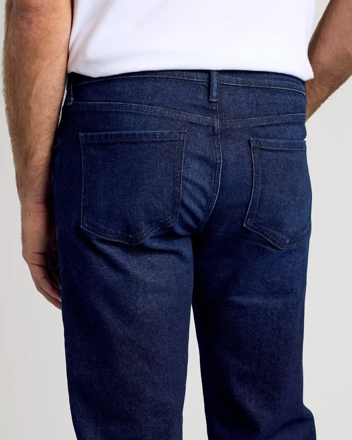 Indigo Rinse Straight Authentic Denim Jeans