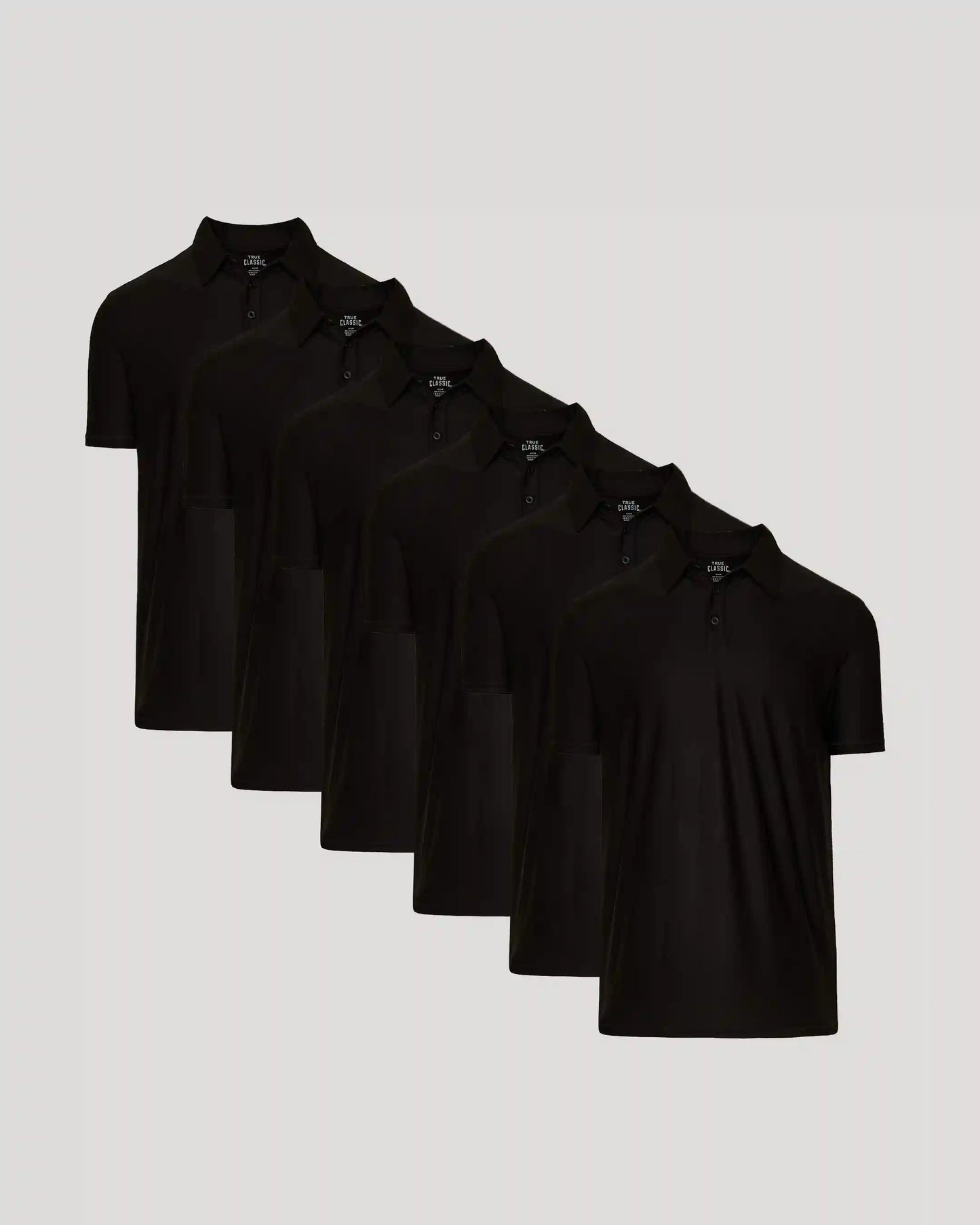 Black Active Polo 6-Pack