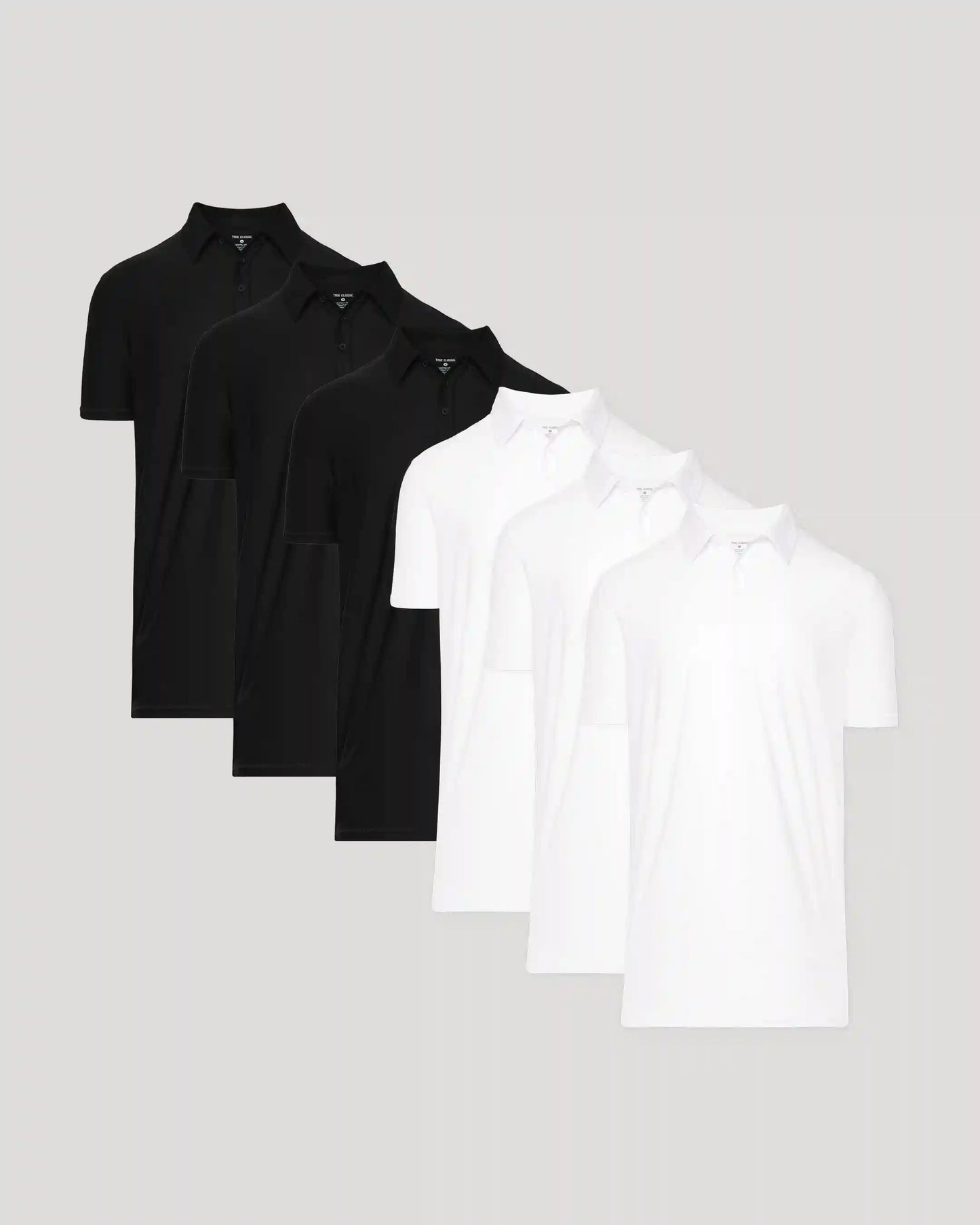 Black & White Active Polo 6-Pack
