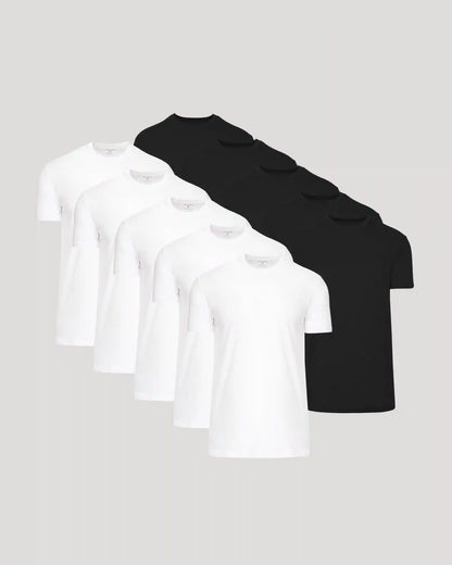 Black & White Tall Classic Crew 10-Pack