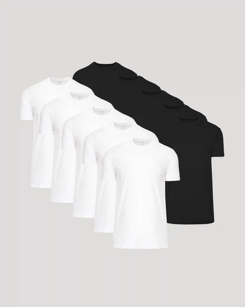 Black & White Tall Classic Crew 10-Pack
