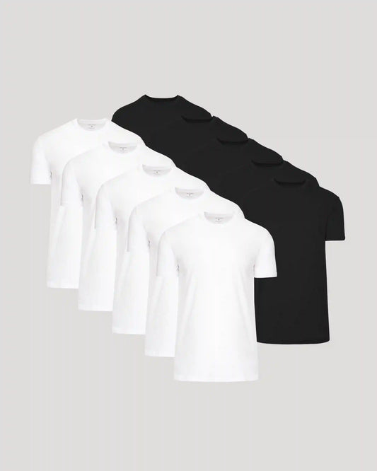 Black & White Tall Classic Crew 10-Pack