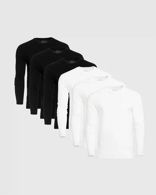 Classic Long Sleeve Crew Neck 6-Pack