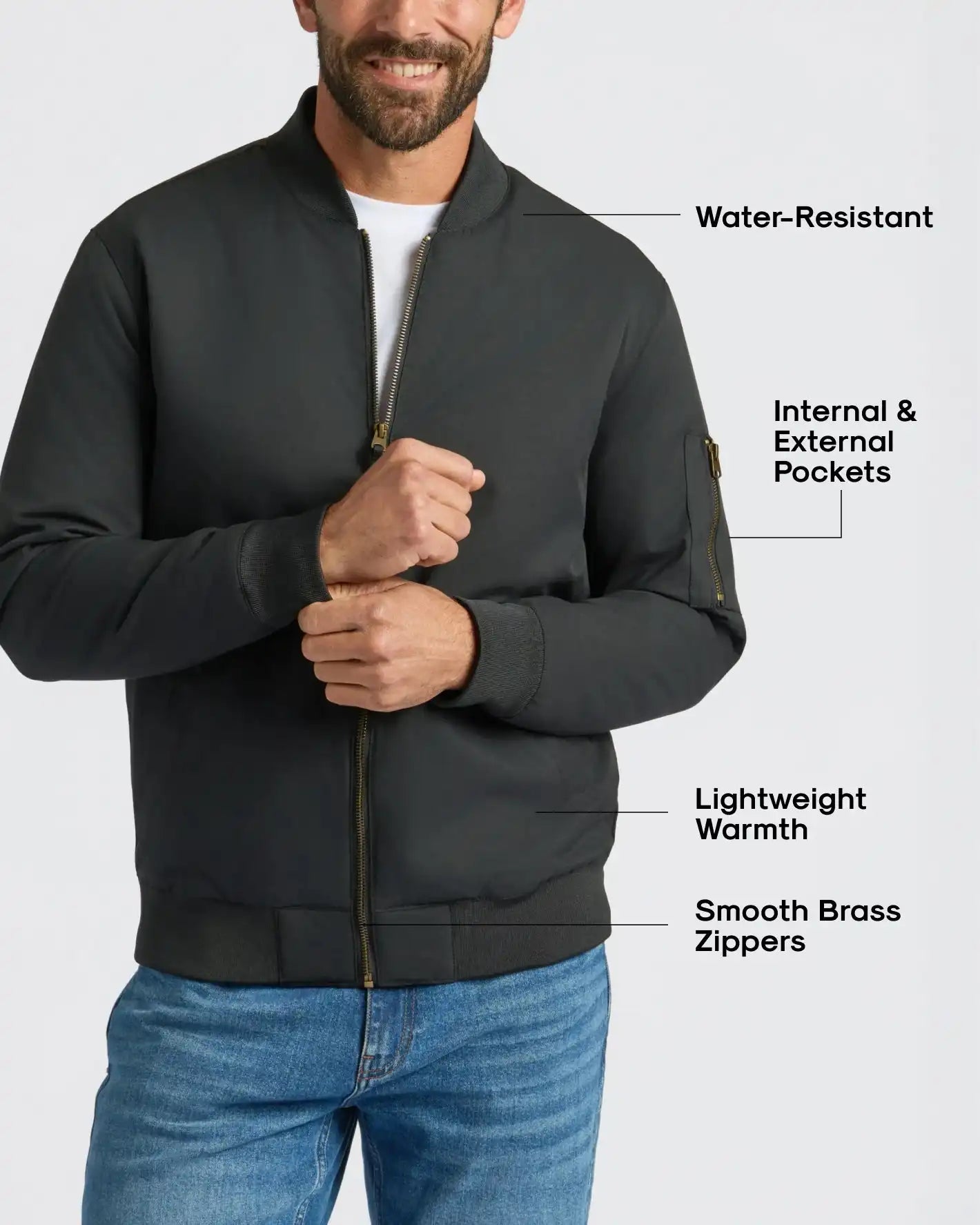 Black Bomber Jacket