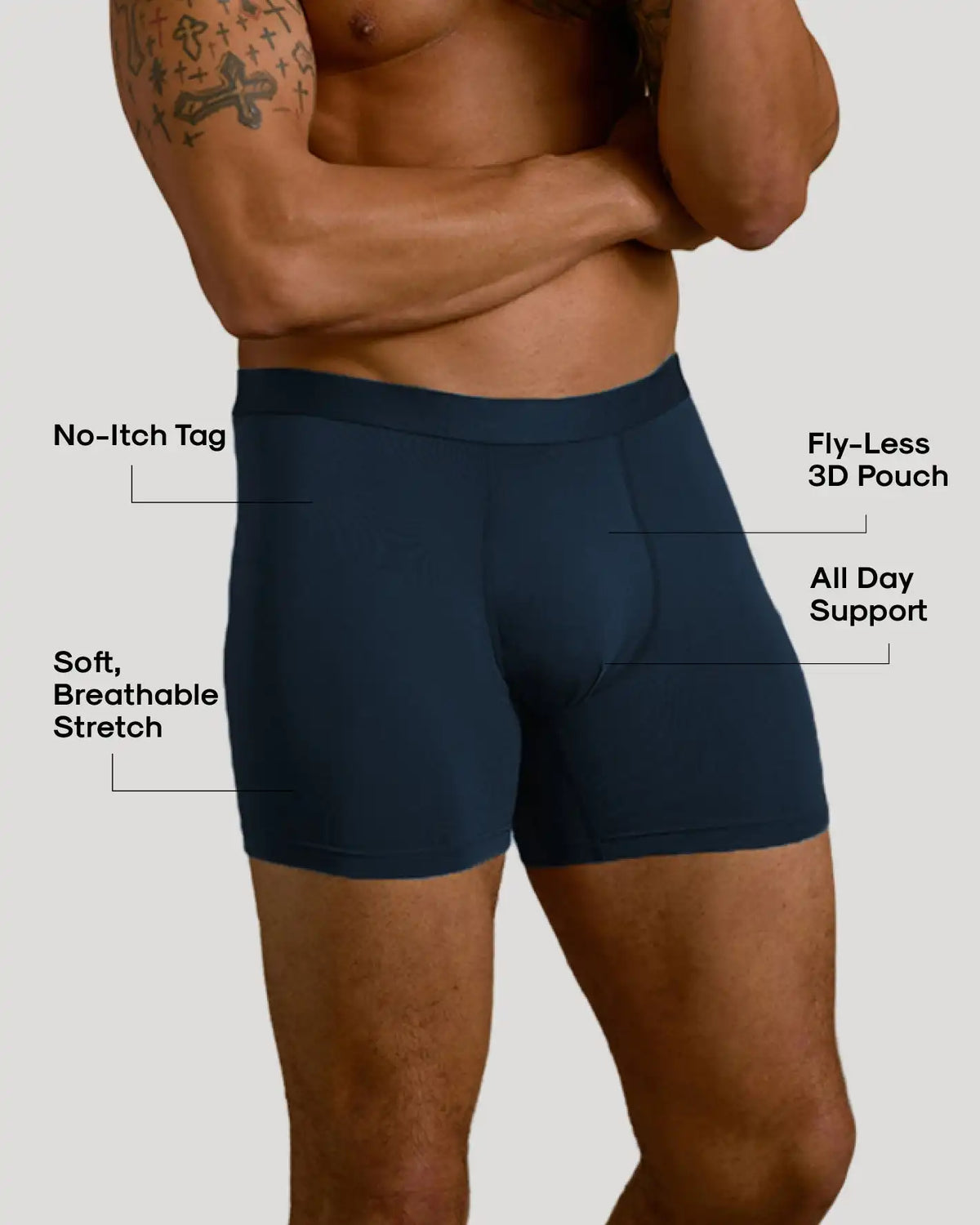 Navy Boxer Briefs 3-Pack