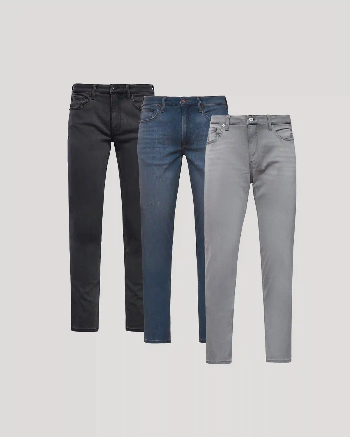 Gray Medium Indigo Slim Comfort Stretch Jeans 3-Pack
