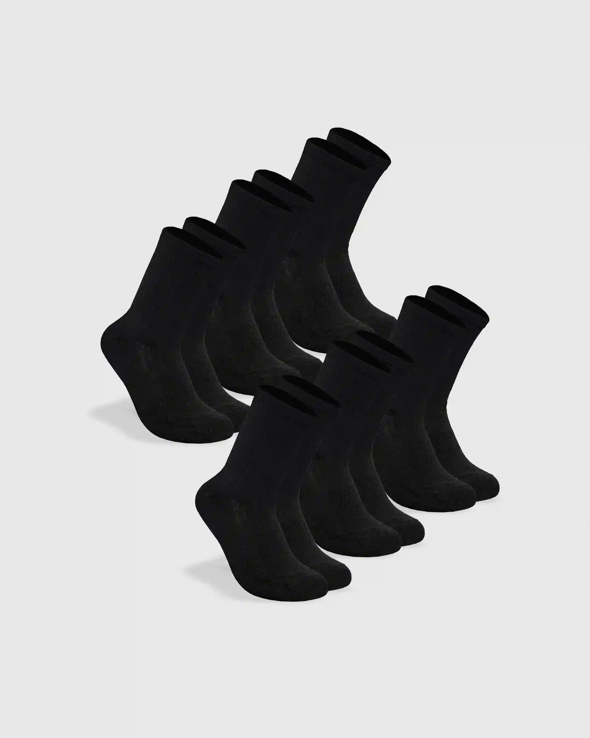 Black Half Crew Socks 6-Pack