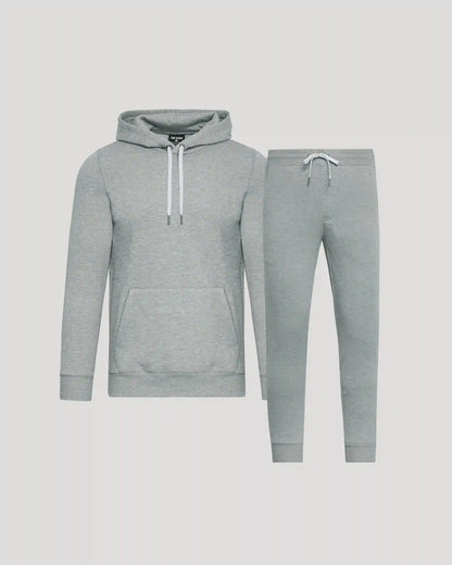 Dark Heather Gray Pullover Fleece Hoodie & Jogger 2-Pack