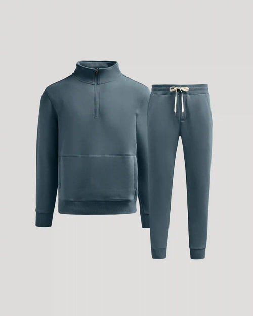Neptune Quarter Zip Fleece Sweatshirt & Jogger 2-Pack
