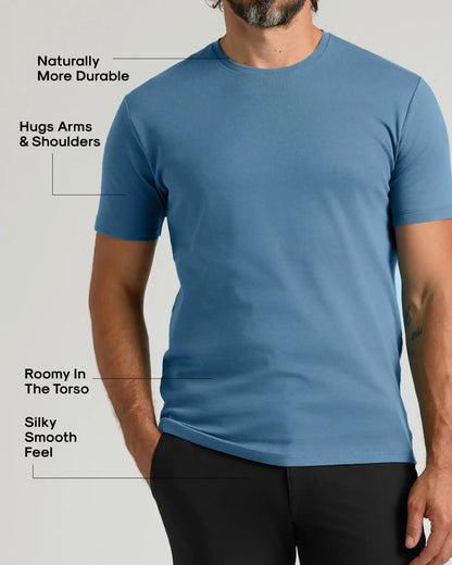 Pima Cotton Blend Crew 4-Pack