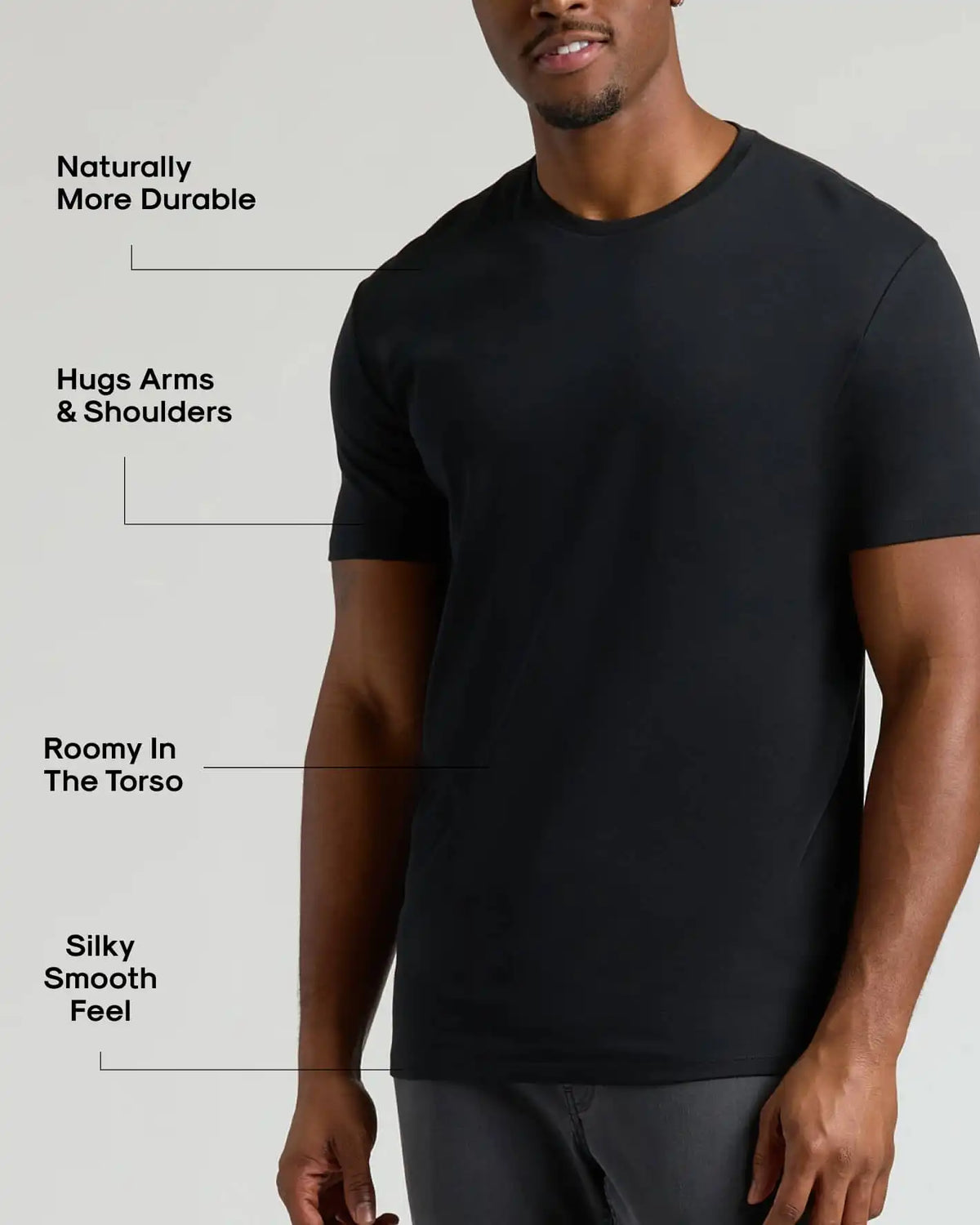 Tall Pima Cotton Blend Crew 4-Pack
