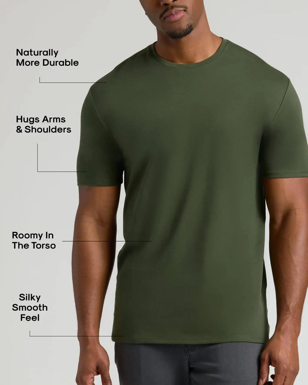 Tall Pima Cotton Blend Crew 2-Pack