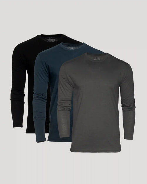 Long Sleeve Crews 3-Pack