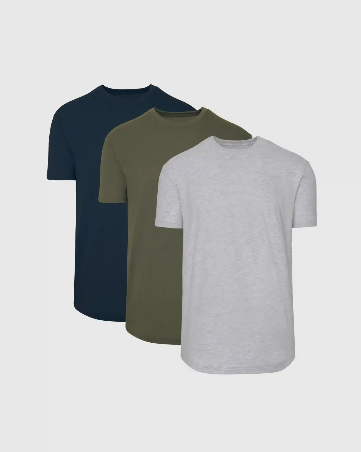 The Staple Curved Hem Classic Crew Neck 3-Pack