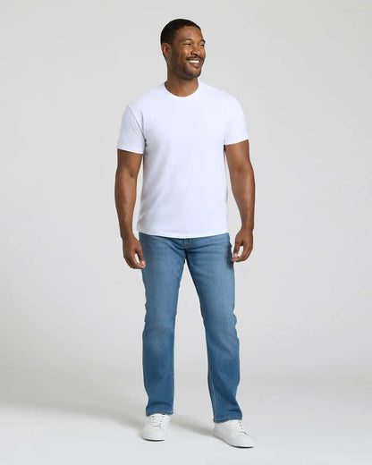 White Short Classic Crew Neck