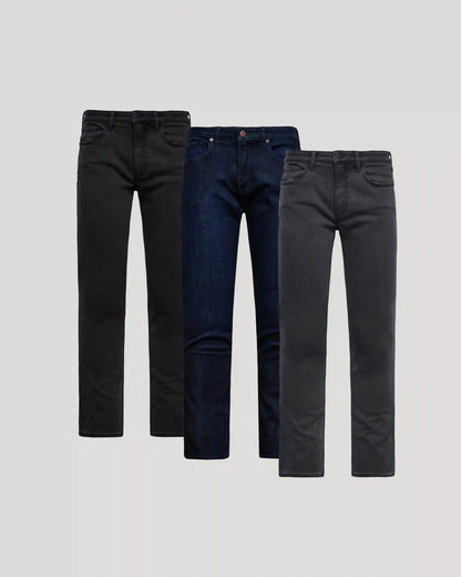 Straight Comfort Stretch Jeans 3-Pack