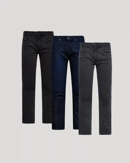 Straight Comfort Stretch Jeans 3-Pack