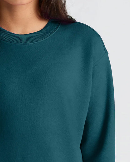 Girls Deep Emerald Slouch Pullover Crew & Relaxed Jogger 2-Pack