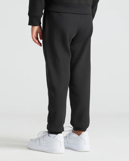 Girls Black Slouch Pullover Crew & Relaxed Jogger 2-Pack