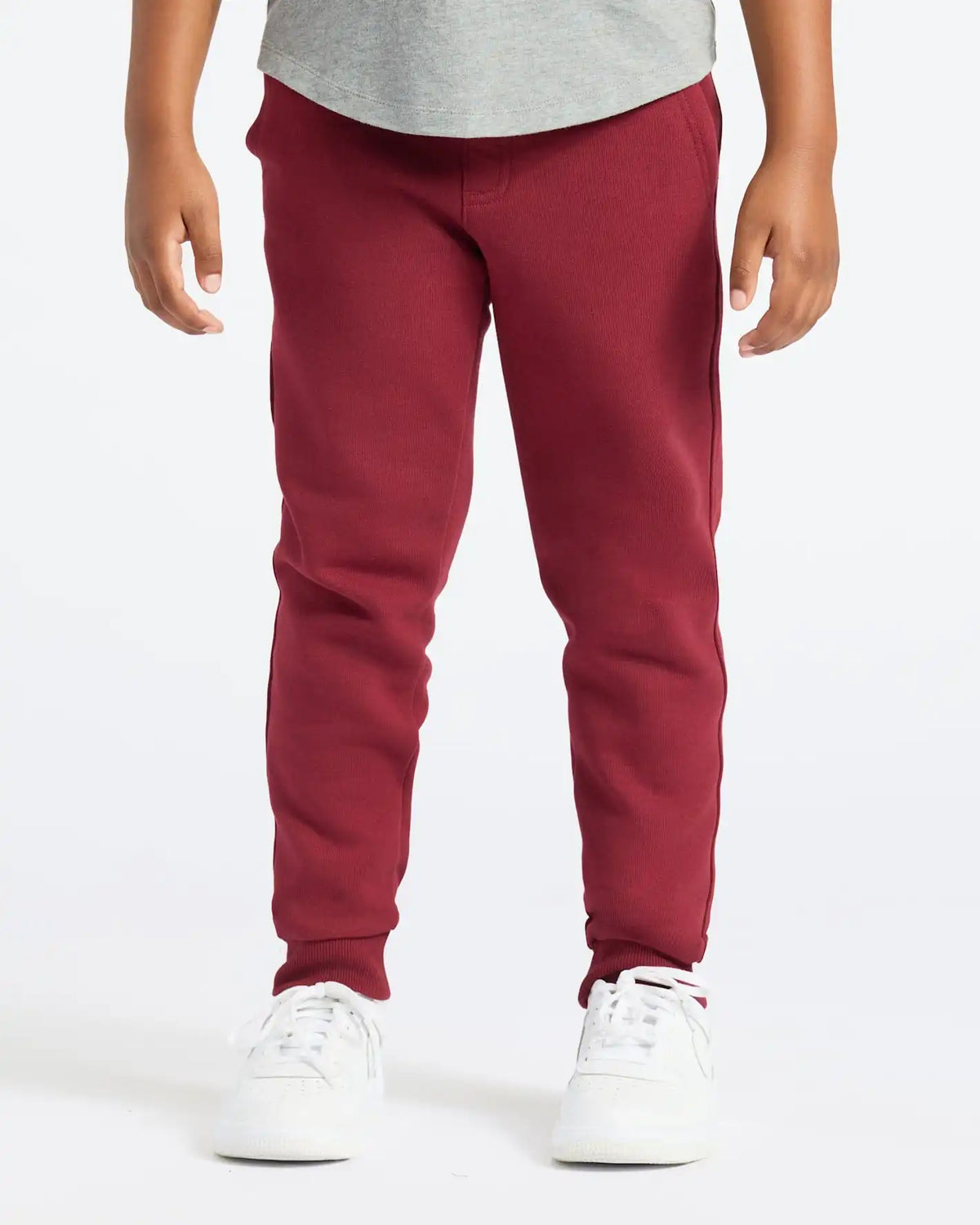 Boys' Dark Maroon Fleece Jogger