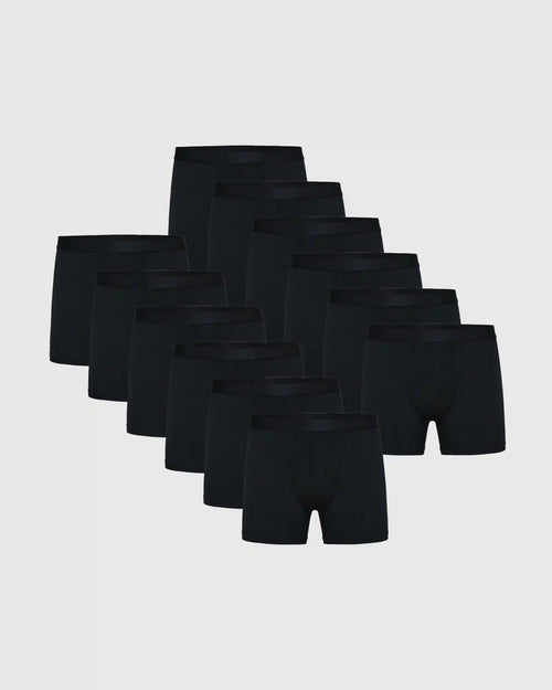 Black Boxer Trunks 12-Pack