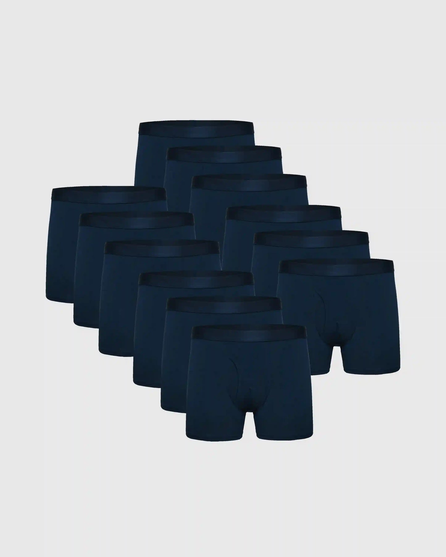 Navy Boxer Trunks W/ Fly 12-Pack