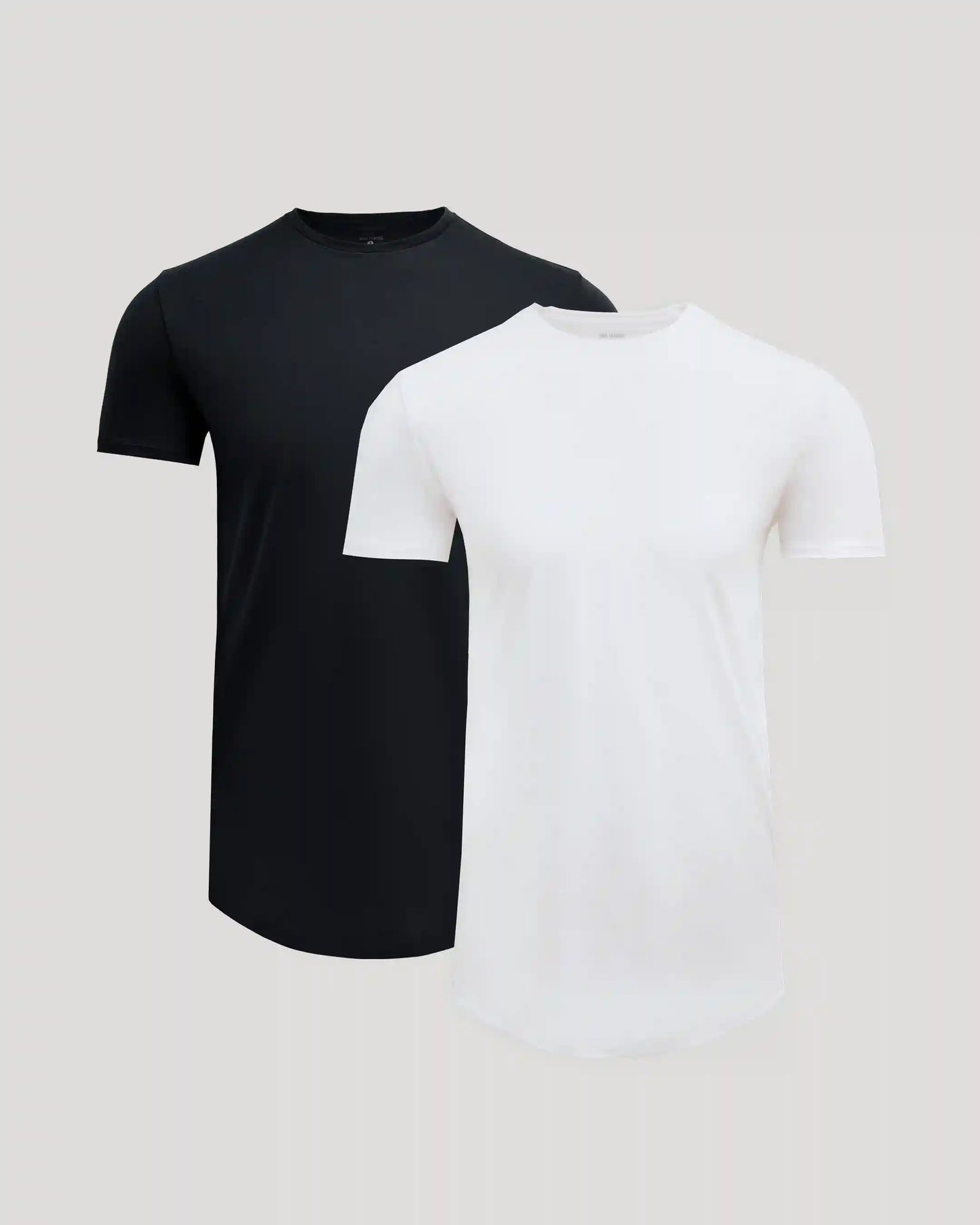 Tall Pima Cotton Blend Curved Hem Crew 2-Pack