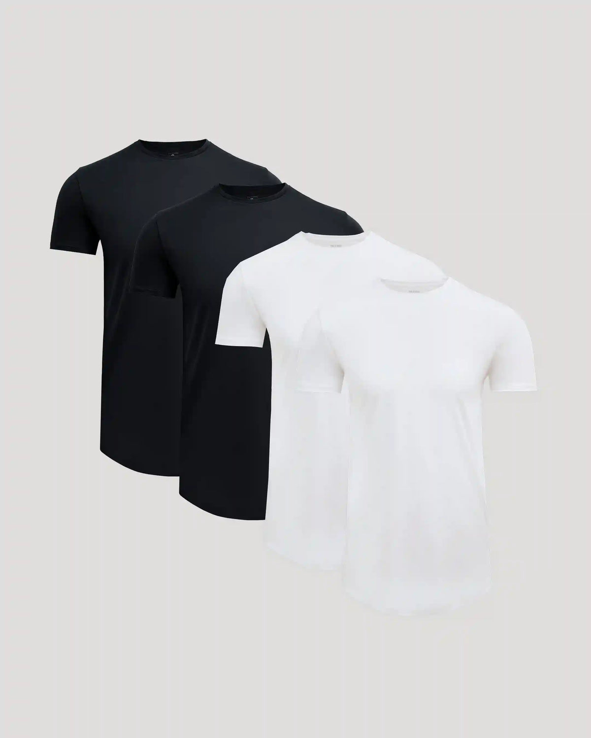 Tall Pima Cotton Blend Curved Hem Crew 4-Pack