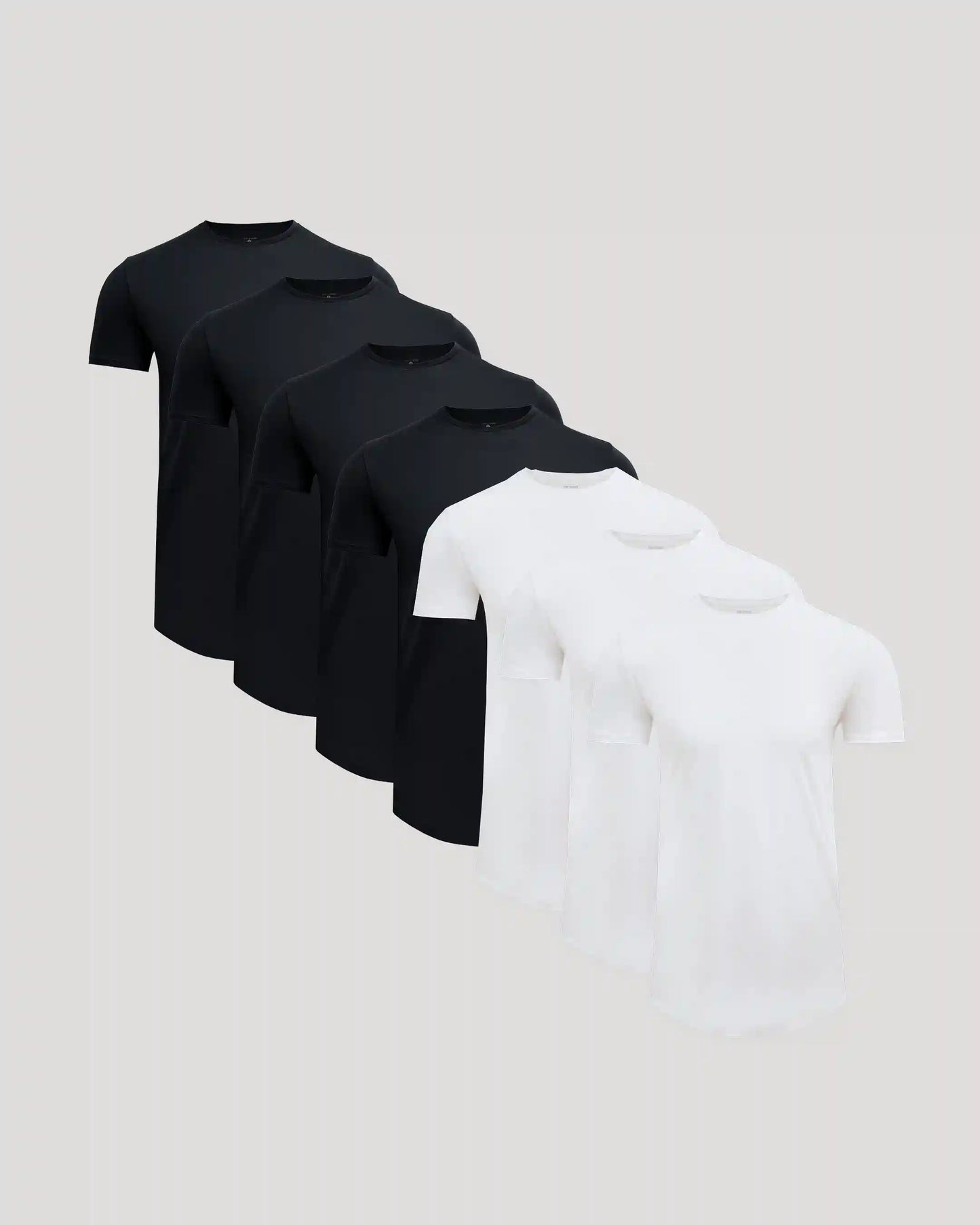 Tall Pima Cotton Blend Curved Hem Crew 7-Pack