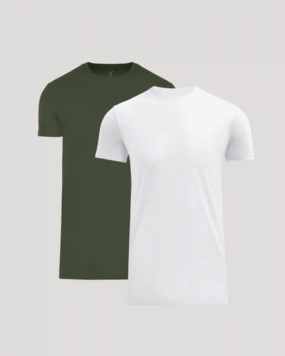 Tall Pima Cotton Blend Crew 2-Pack