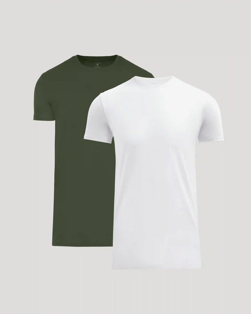 Tall Pima Cotton Blend Crew 2-Pack