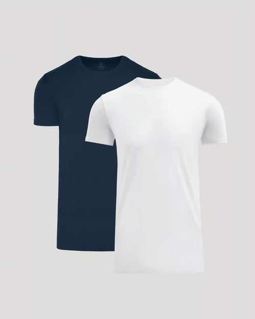 Tall Pima Cotton Blend Crew 2-Pack