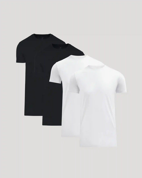 Tall Pima Cotton Blend Crew 4-Pack